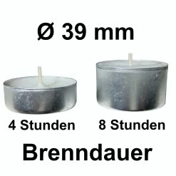 Null 100 Teelichter 4 Std. Brenndauer Ø 39 Mm