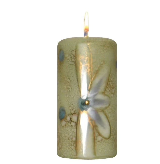 Null Osterkerze Stumpenkerze "Schmetterling" Rosenholz 100 X Ø 70 Mm, Designerkerze Ostern, Frühling, Sommer – Bild 6