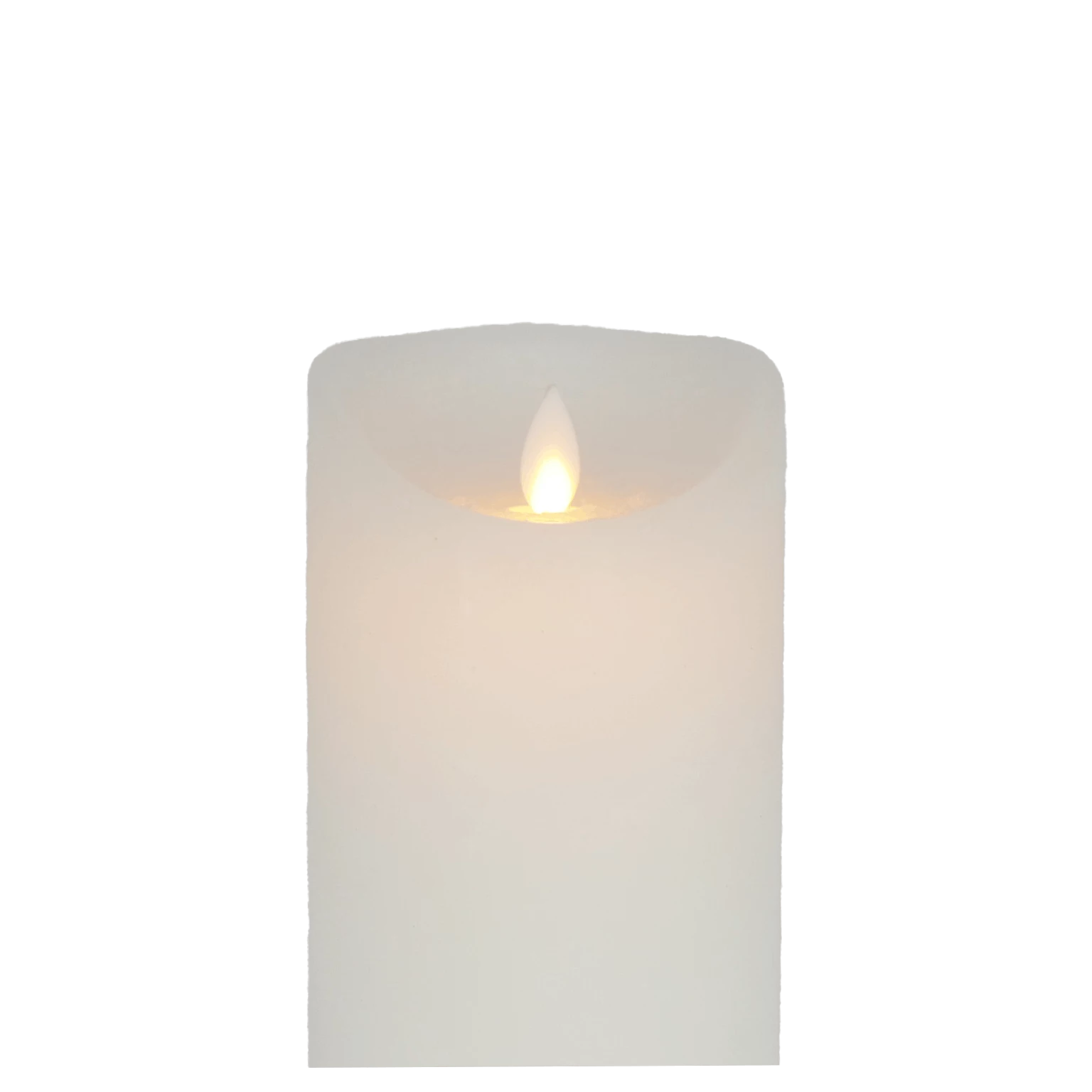Null B & S Echtwachs LED Kerze Mit Timerfunktion Und Beweglicher Flamme H 20 Cm Weiß – Bild 7