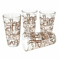 Null 4er Set Latte Macchiato Glas 39cl Stapelbar Coffee Dekor