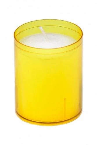 Null Refill Kerzen / Teelichteinsatz In Gelb, Ø50x65 Mm, 24 Stück - Brenndauer Ca. 24 Std. – Bild 6
