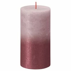 Null BOLSIUS Stumpenkerze Sunset 13x7cm Eschenrot/rot 1 Stück