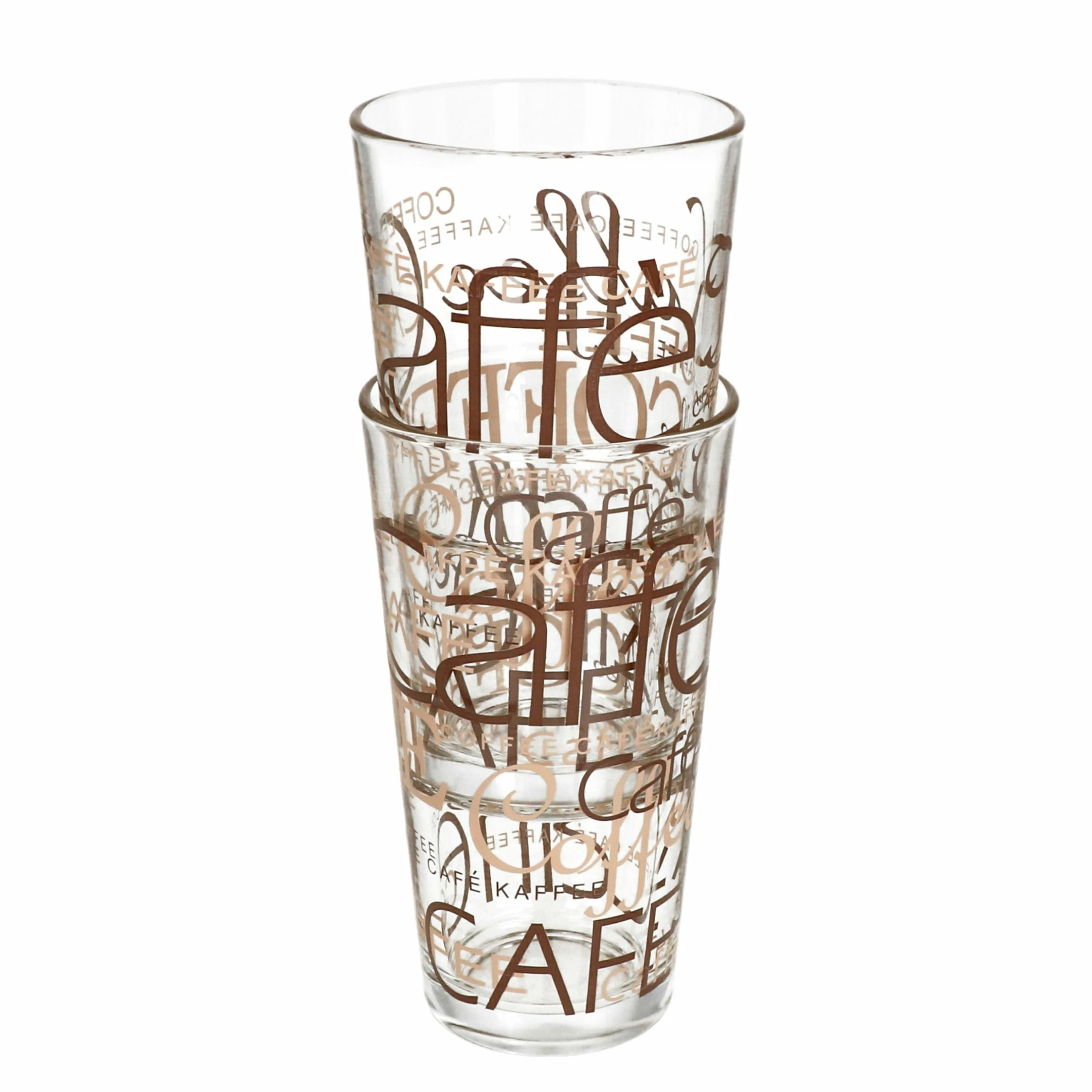 Null 4er Set Latte Macchiato Glas 39cl Stapelbar Coffee Dekor â Bild 6