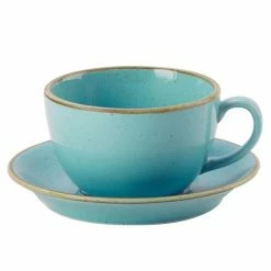 Null Untertasse Laguna Elegant ø16cm Türkis (24 Stück)