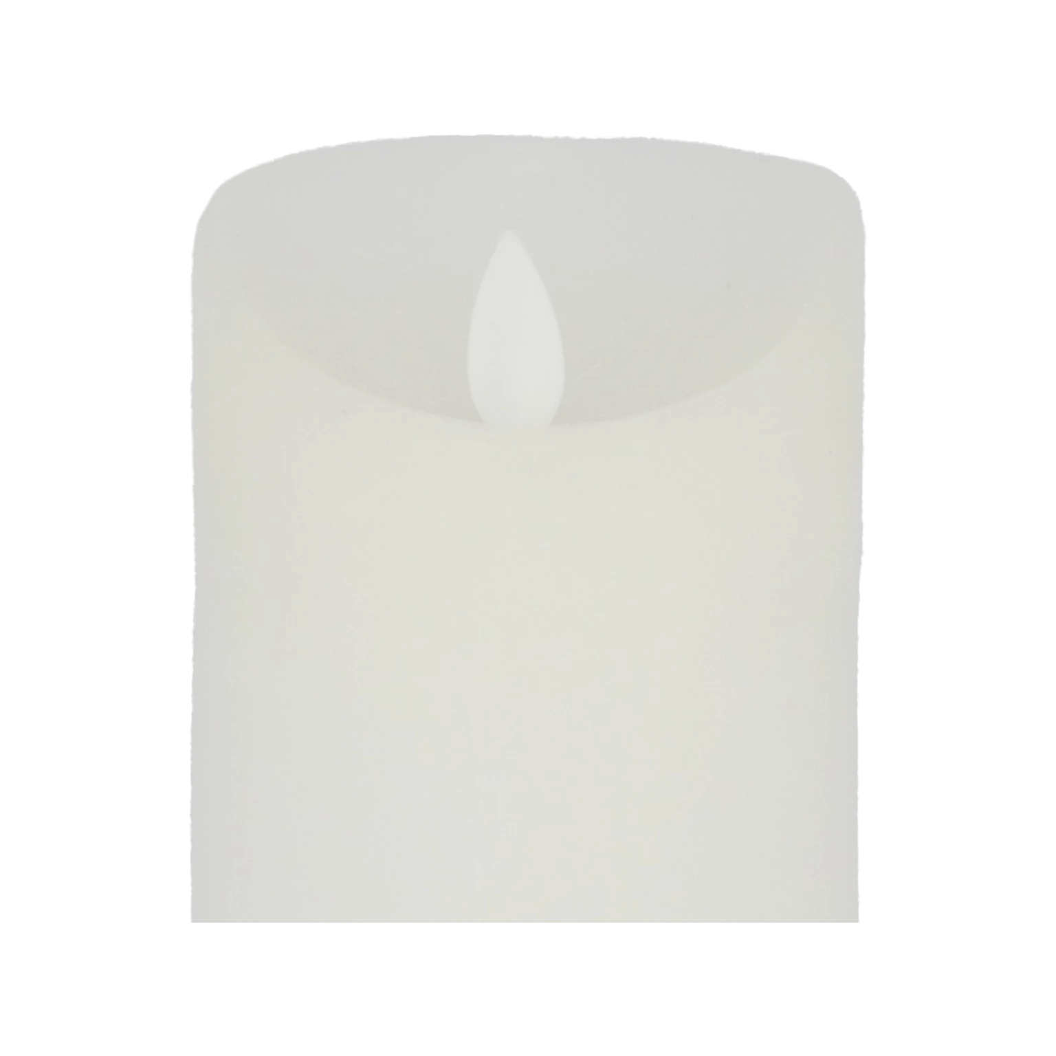 Null LED Echtwachskerze Weiß 6 Stunden Timerfunktion H 9 Cm Bewegliche Flamme – Bild 6