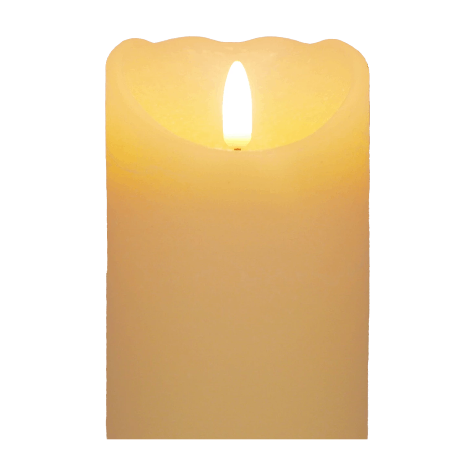 Null LED Echtwachskerze Elfenbein 6 Stunden Timerfunktion H 10 Cm Unbewegliche Flamme â Bild 7