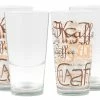 Null 4er Set Mix Latte Macchiato Glas 39cl Stapelbar Mit Dekor / Ohne Dekor