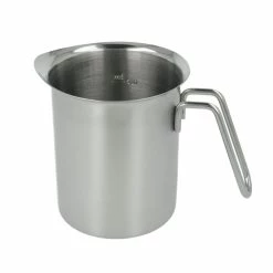 Null Edelstahl Milchkrug Mit Skala Bis 500 Ml Milchkanne Aufschäumen Krug Messbecher