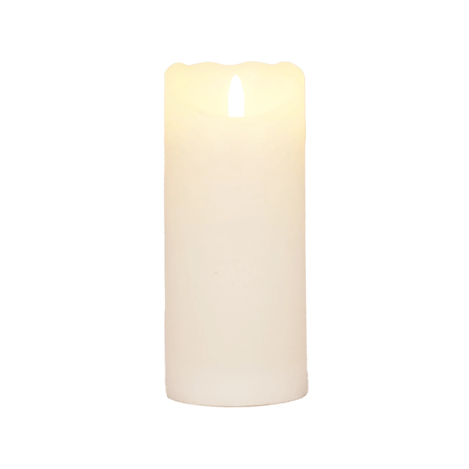 Null LED Echtwachskerze Weiß 6 Stunden Timerfunktion H 15 Cm Bewegliche Flamme – Bild 4