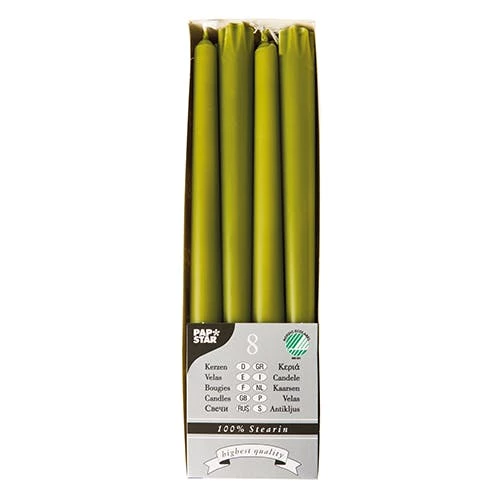 Null 100 Leuchterkerzen Rost Ø 2,2 Cm · 25 Cm – Bild 7