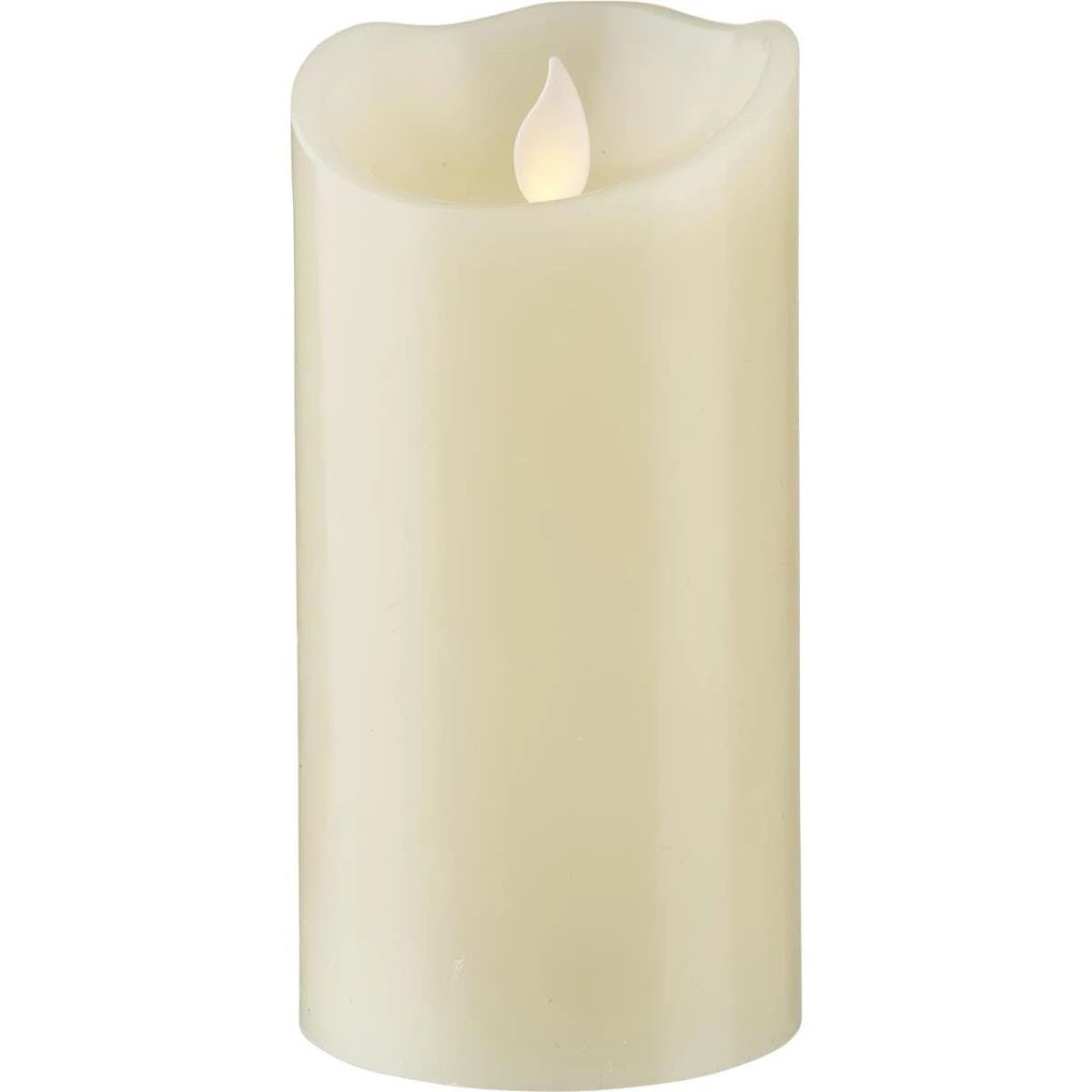 Null LED Kerze Twinkle Echtwachs Mechanisch Bewegte Flamme Timer H: 12,5cm Creme â Bild 4