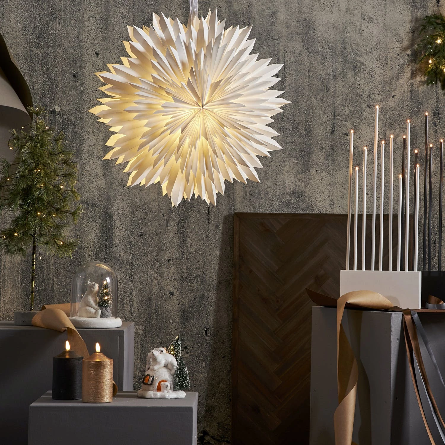 Null LED Kerze Flamme Echtwachs 3D Flamme H: 15cm, D: 7,5cm Batterie Timer Gold – Bild 6