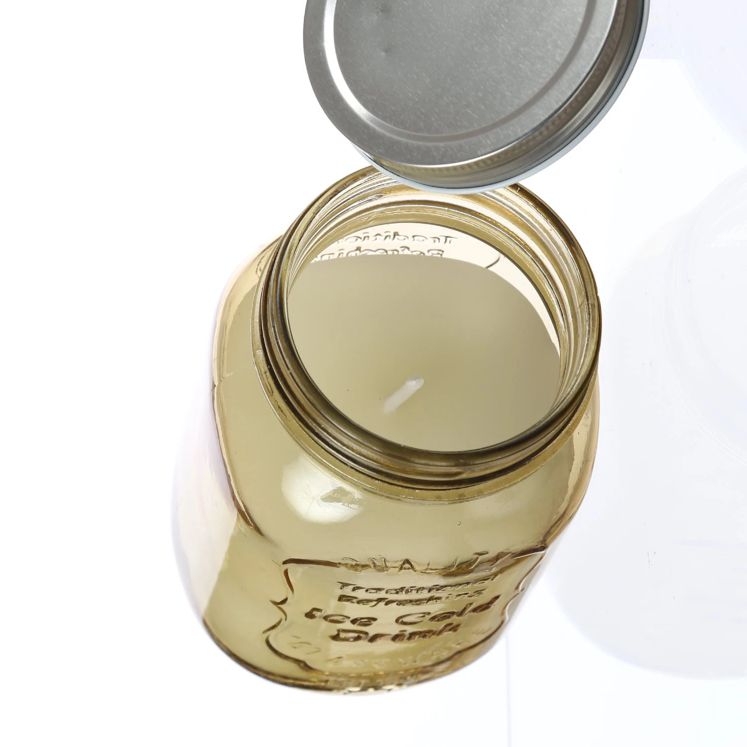 Null Duftkerze Citronella Im Glas Mit Deckel Gelb Echtwachs Mückenschutz – Bild 7