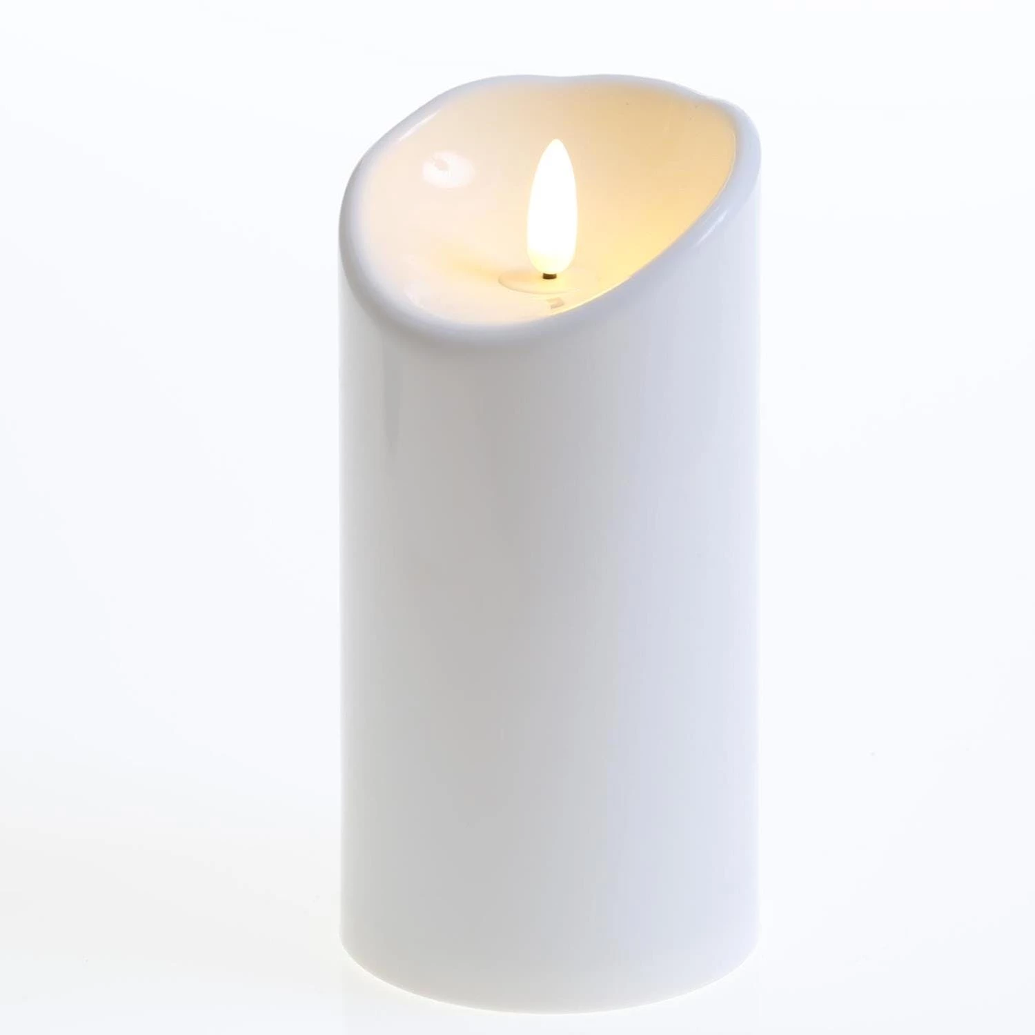 Null LED Kerze PAULA Für Laternen Flackernd H: 11,5cm Batterie Sensor Für Außen Rot – Bild 3