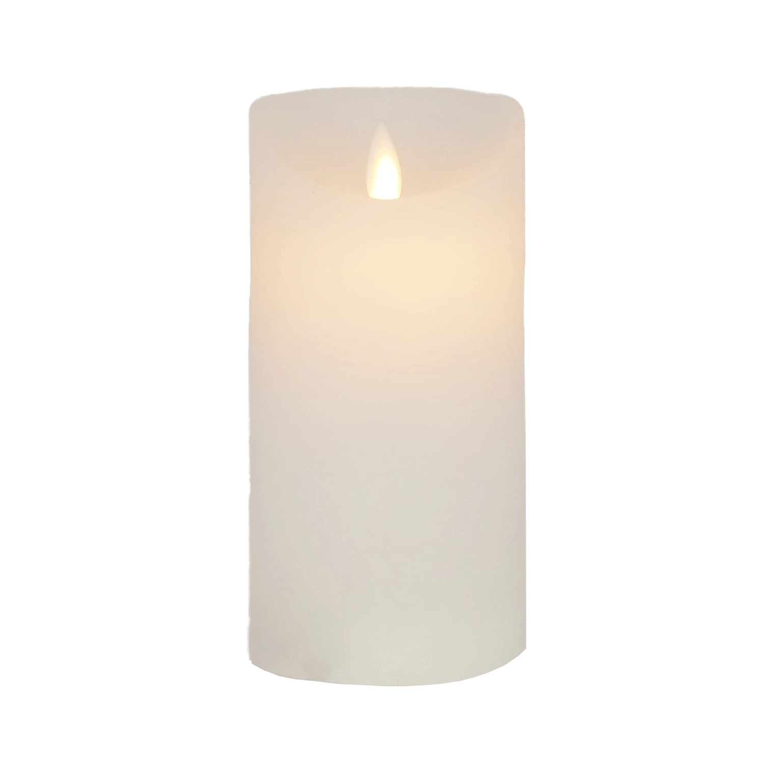 Null LED Echtwachskerze Weiß 6 Stunden Timerfunktion H 9 Cm Bewegliche Flamme – Bild 2