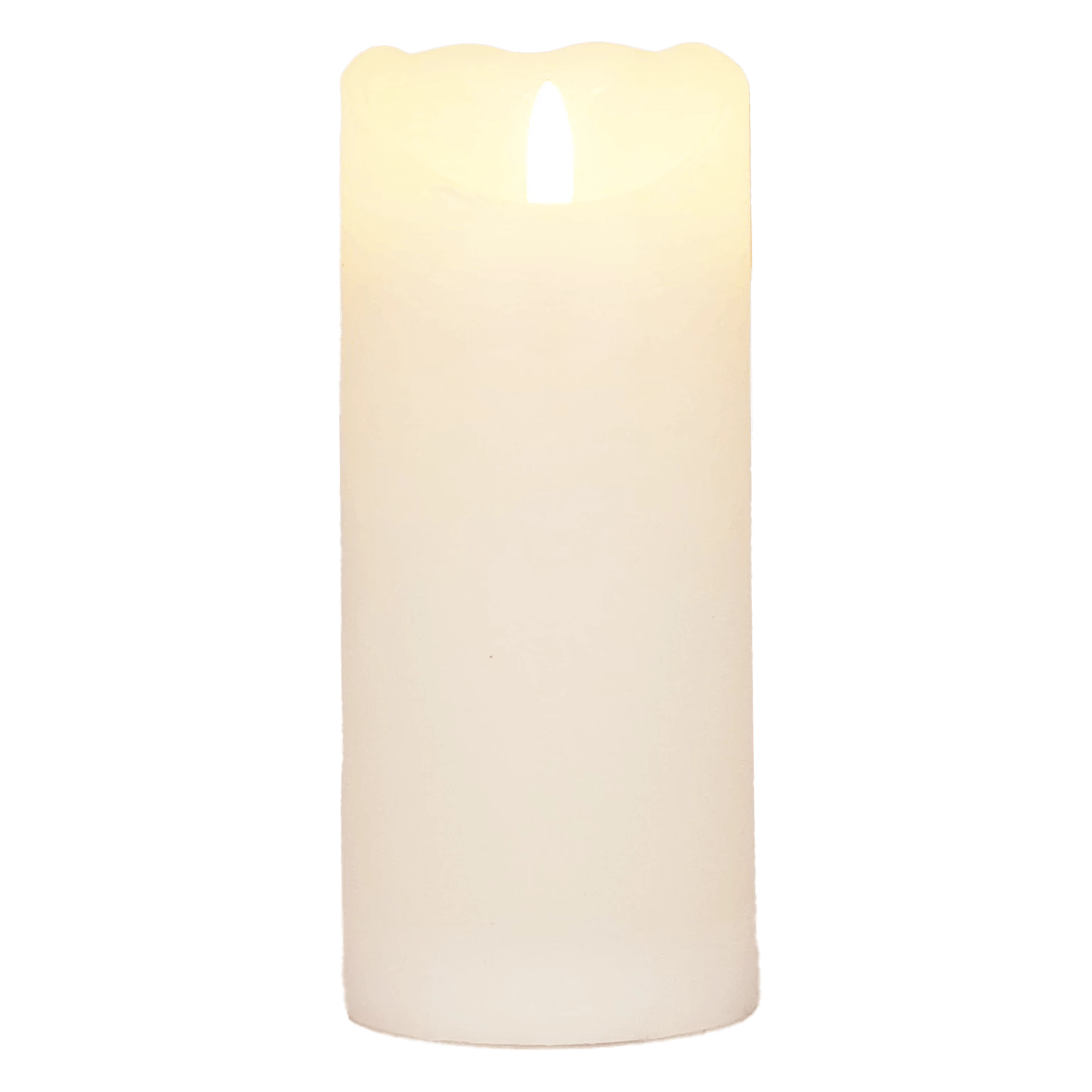 Null LED Echtwachskerze Weiß 6 Stunden Timerfunktion H 17 Cm Unbewegliche Flamme