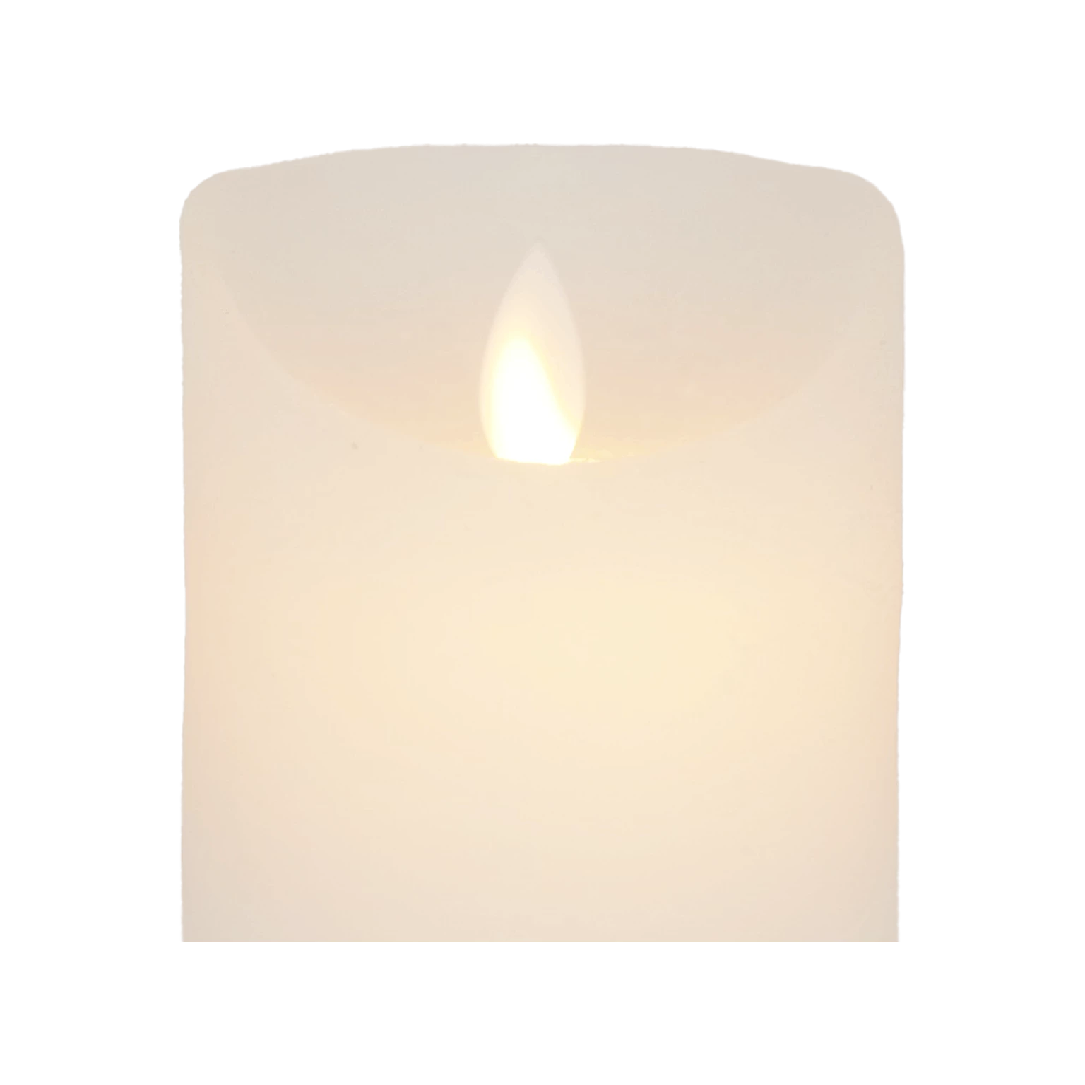 Null LED Echtwachskerze Weiß 6 Stunden Timerfunktion H 15 Cm Bewegliche Flamme – Bild 7