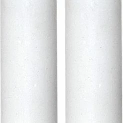 Null LED Stabkerzen Flamme Echtwachs Flackernde LED H: 15cm Timer Weiß 2er Set