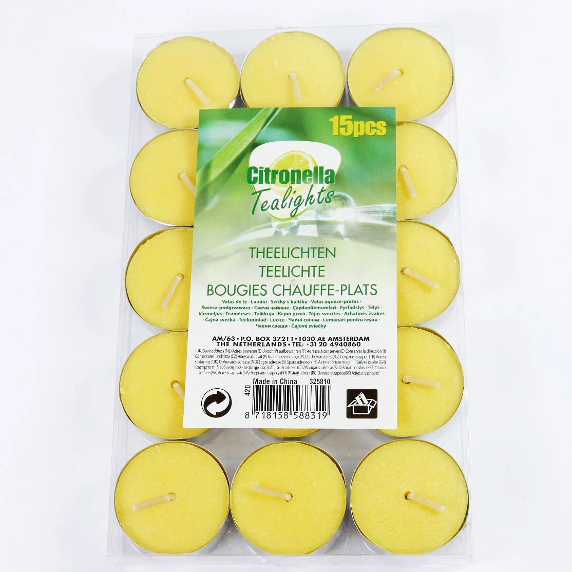 Null Duftkerze CITRONELLA In Tonschale 2 Dochte Gegen Stechmücken Terracotta/grün – Bild 6