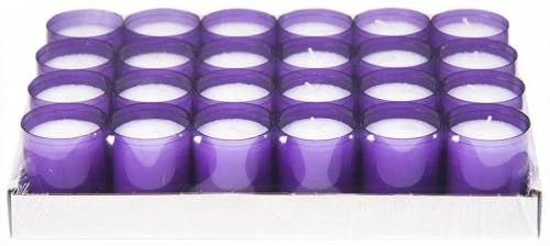 Null Refill Kerzen / Teelichteinsatz In Gelb, Ø50x65 Mm, 24 Stück - Brenndauer Ca. 24 Std. – Bild 5