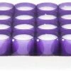 Null Refill Kerzen / Teelichteinsatz In Lila, Ø50x65 Mm, 24 Stück - Brenndauer Ca. 24 Std.
