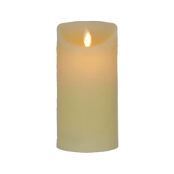 Null LED Echtwachskerze Warmweiß 6 Stunden Timmerfunktion H 12 Cm Bewegliche Flamme