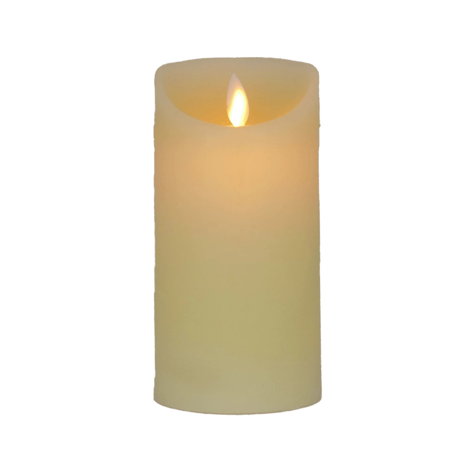 Null LED Echtwachskerze Warmweiß 6 Stunden Timmerfunktion H 12 Cm Bewegliche Flamme