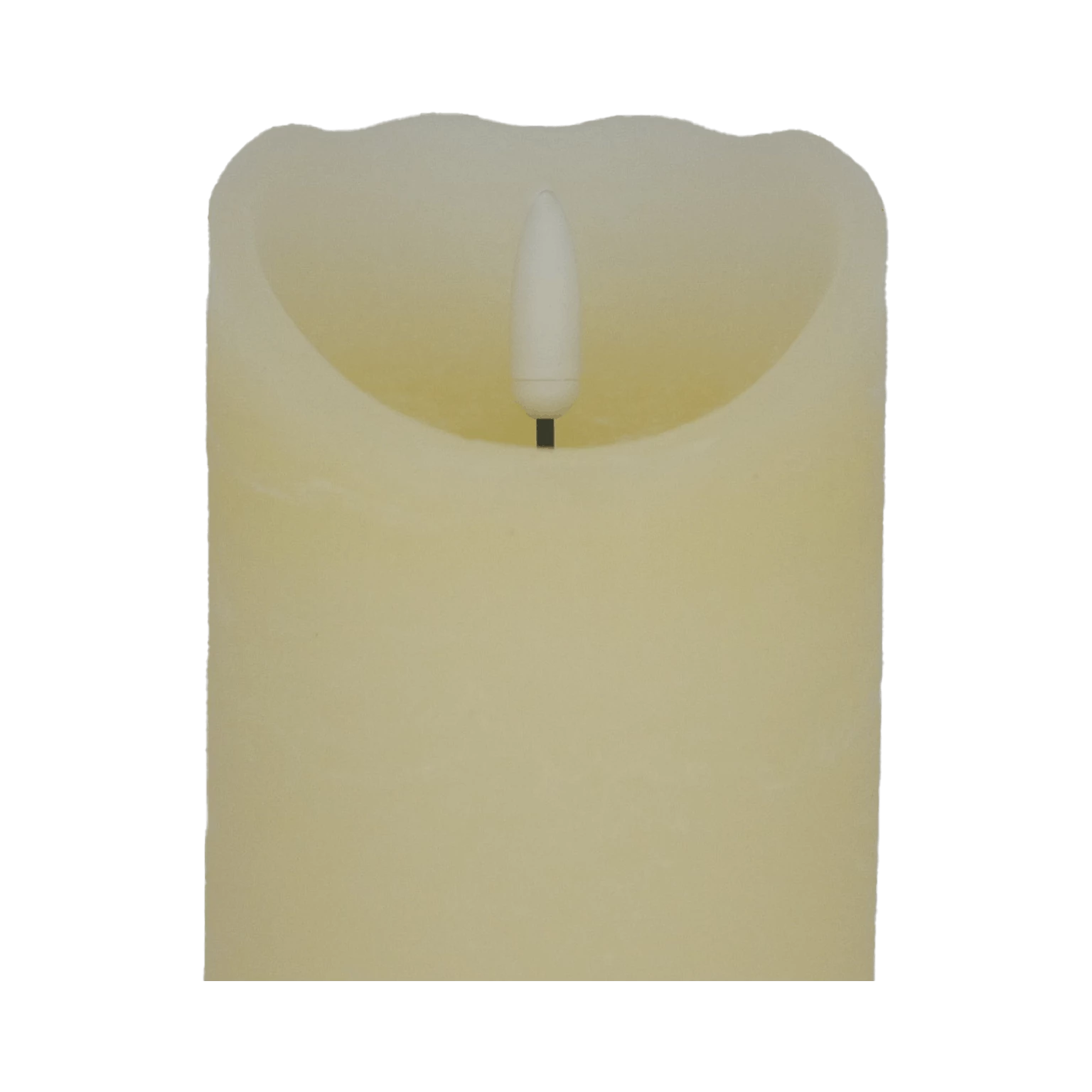 Null LED Echtwachskerze Elfenbein 6 Stunden Timerfunktion H 10 Cm Unbewegliche Flamme â Bild 6
