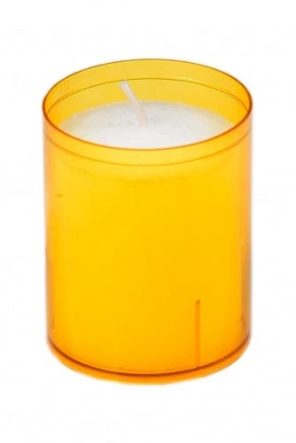 Null Refill Kerzen / Teelichteinsatz In Orange, Ø50x65 Mm, 24 Stück - Brenndauer Ca. 24 Std. – Bild 6