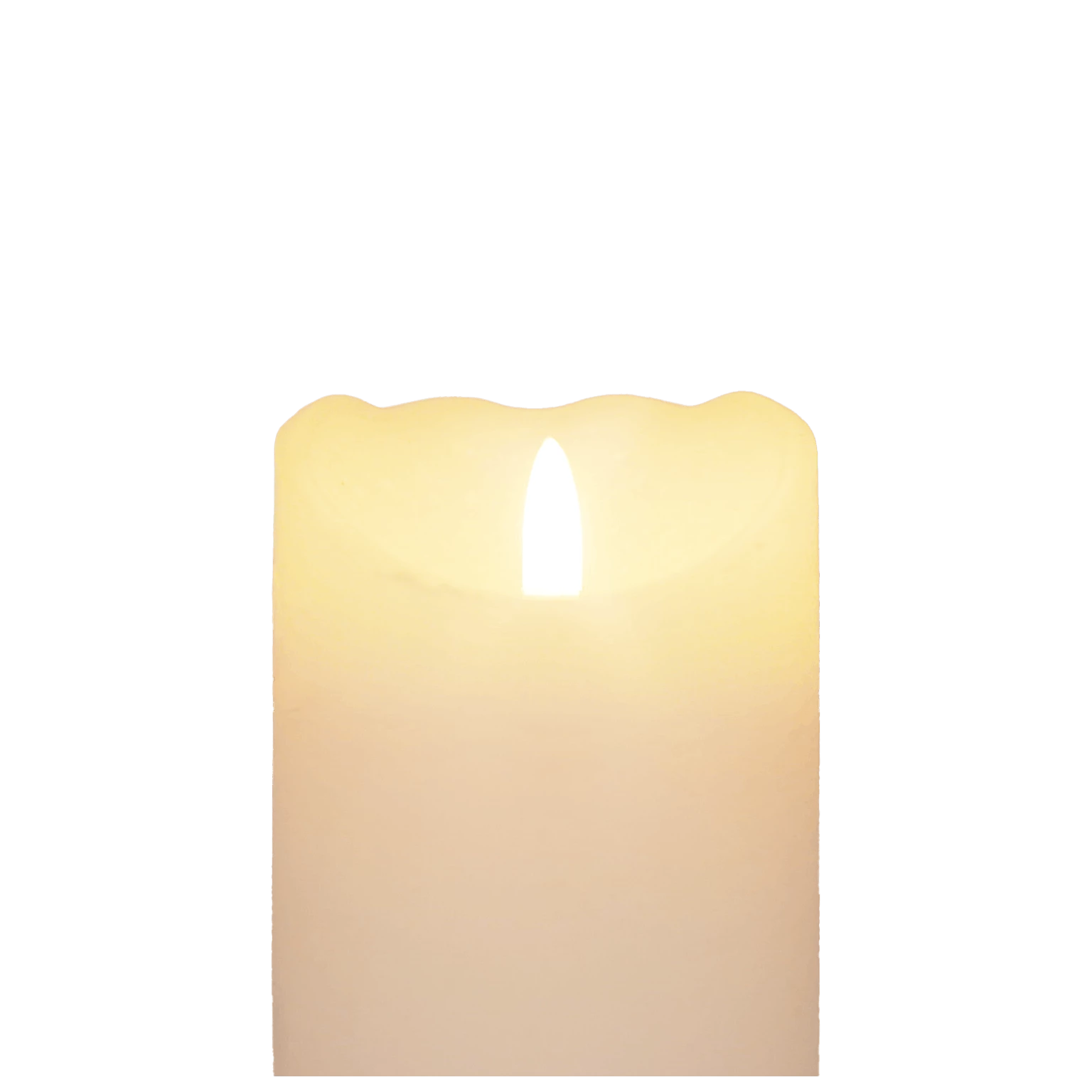 Null LED Echtwachskerze Weiß 6 Stunden Timerfunktion H 17 Cm Unbewegliche Flamme – Bild 2